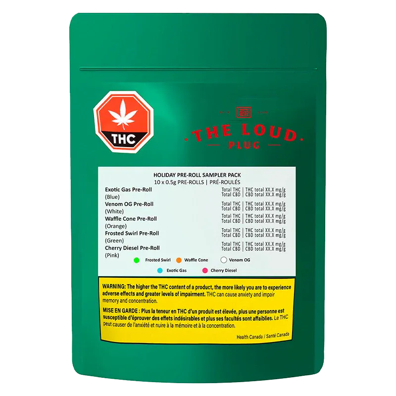 The Loud Plug - Holiday Sampler Pack PR 10 x 0.5 g (INDICA) - Image 3