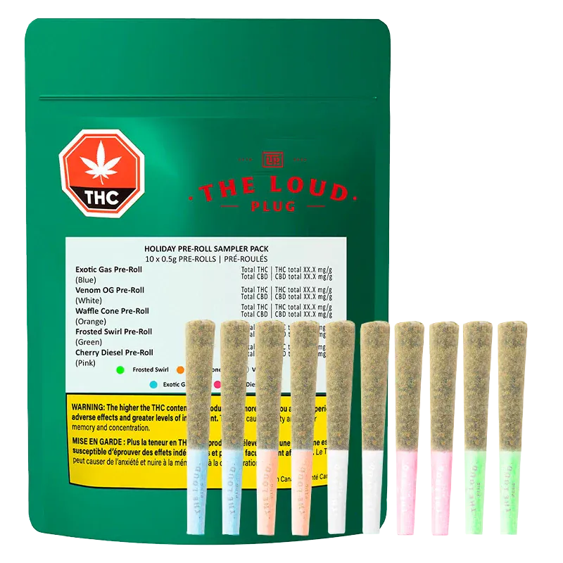 The Loud Plug - Holiday Sampler Pack PR 10 x 0.5 g (INDICA)
