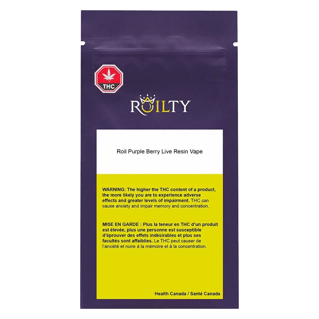 Roilty - Purple Berry Live Resin Vape Cartridge (INDICA) - Image 3