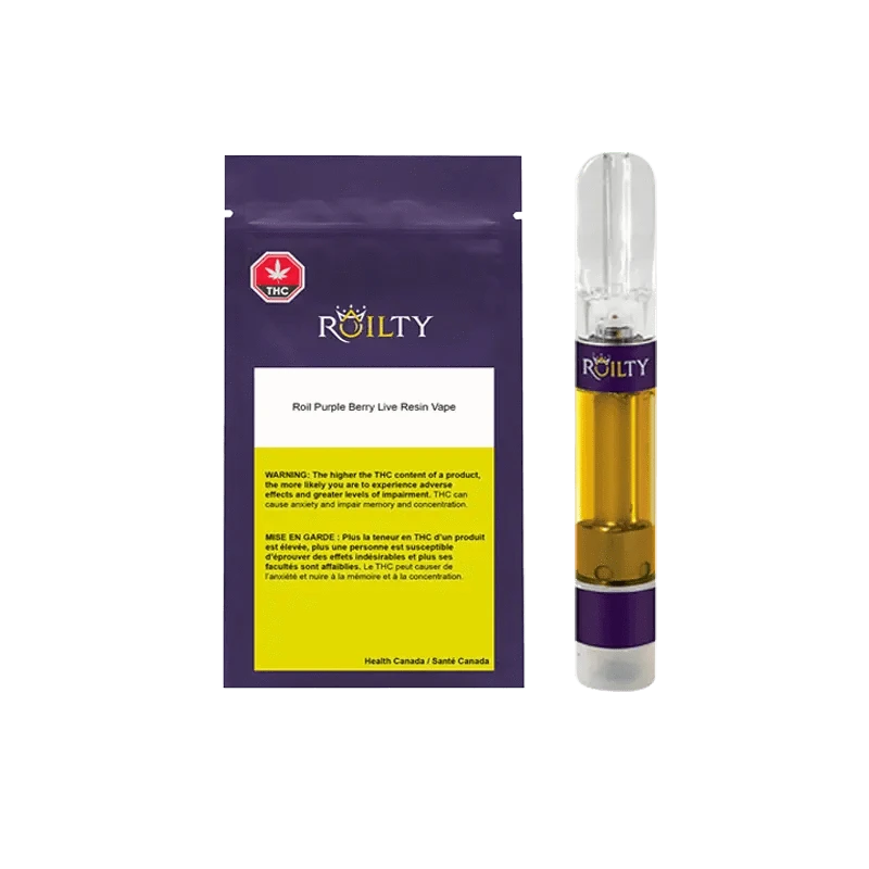 Roilty - Purple Berry Live Resin Vape Cartridge (INDICA)