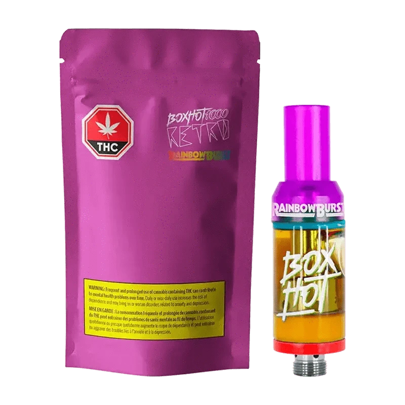 BOXHOT 1000 - Rainbow Burst Vape Cartridge (HYBRID)