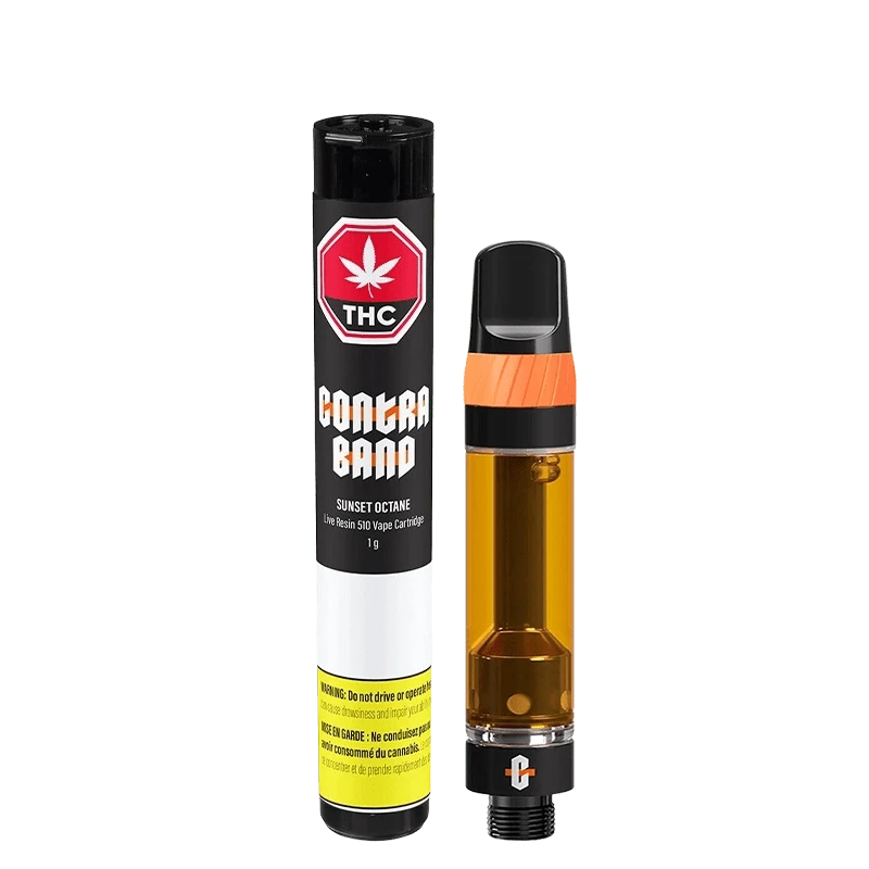 Contraband - Sunset Octane Live Resin Thread Cartridge (SATIVA)