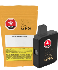 GAS - BOX CART: PEACH BOBA Disposable Vape (INDICA)