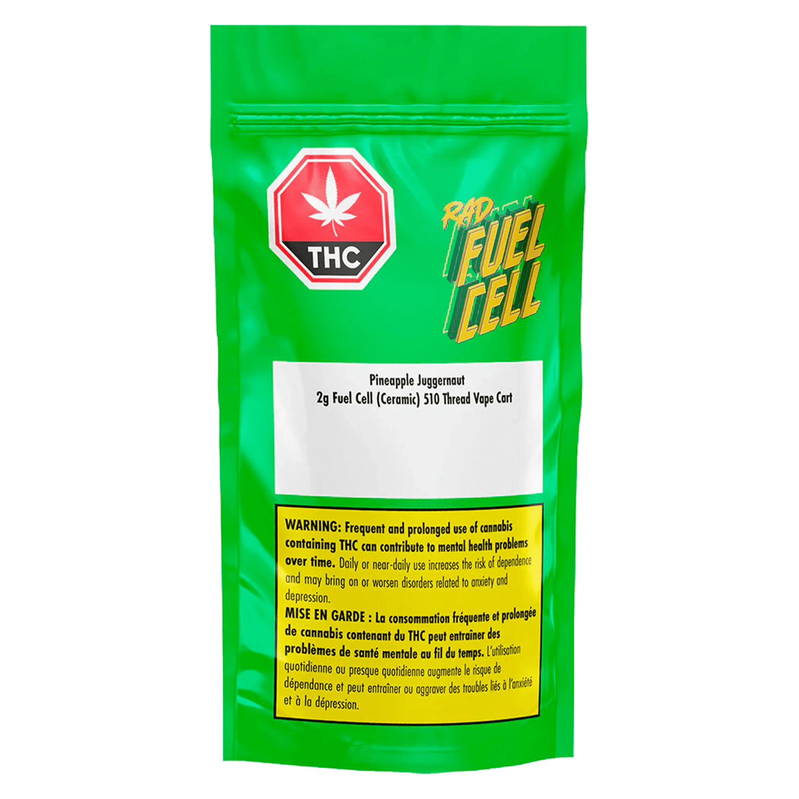 Rad - Pineapple Juggernaut Fuel Cell Vape Cartridge (SATIVA) - Image 3