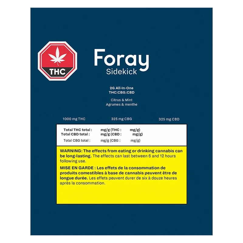 Foray - Sidekick AIO THC:CBG:CBD Disposable Vape (SATIVA) - Image 3