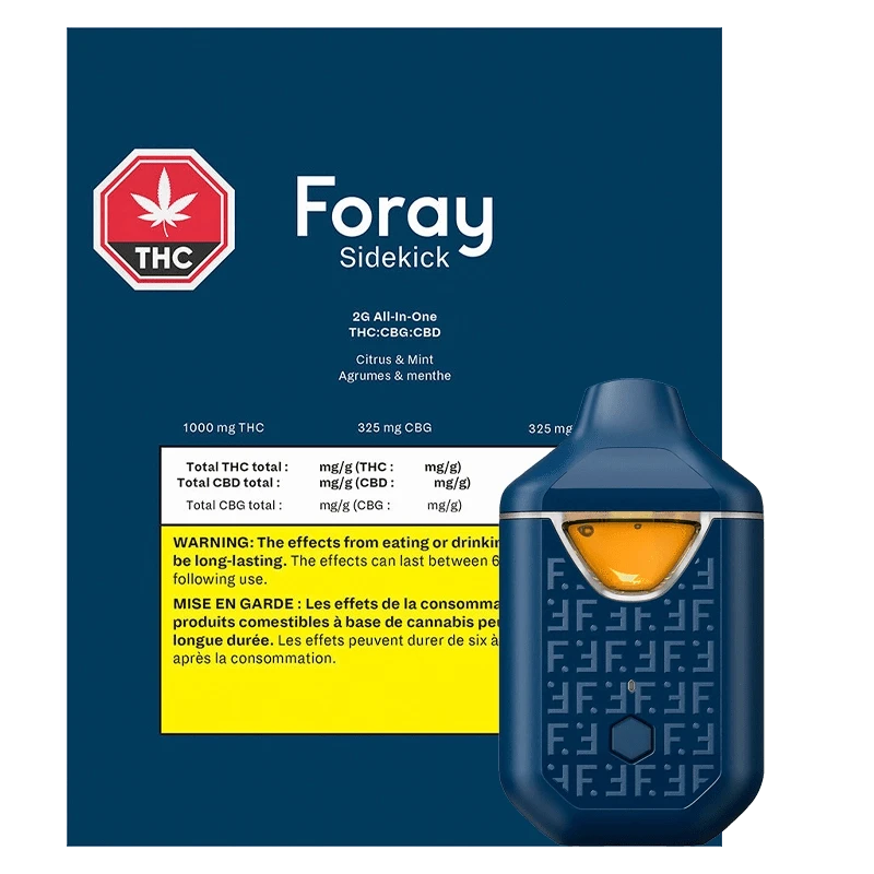 Foray - Sidekick AIO THC:CBG:CBD Disposable Vape (SATIVA)