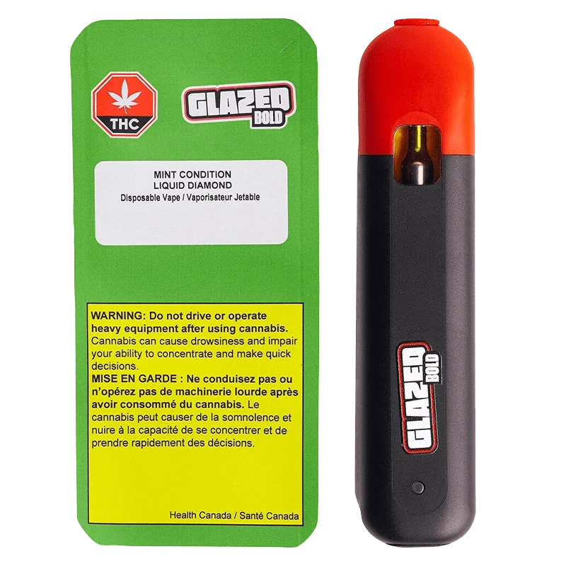 Bold Glazed - Mint Condition Liquid Diamond AIO Disposable Vape (INDICA)