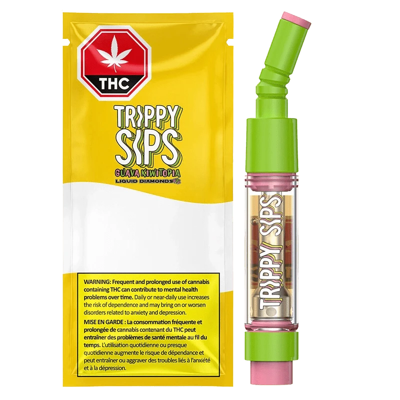 Trippy Sips - Guava Kiwitopia - Liquid Diamond Vape Cartridge (SATIVA)