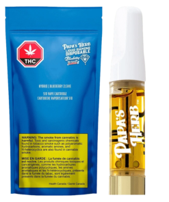 Papa's Herb - Papas Herb Blueberry Zlshie Liquid Diamond Vape Cartridge (HYBRID)