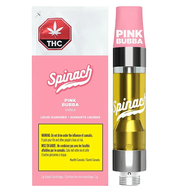 Spinach - Pink Bubba Liquid Diamonds Vape Cartridge (INDICA)