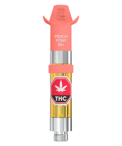 Alternative view of Wild West - 96+ Peach Pony Liquid Diamonds Live Resin Vape Cartridge (HYBRID)