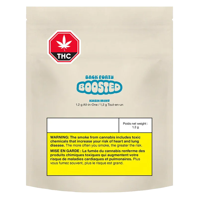 Back Forty - Kush Mint BOOSTED Disposable Vape (HYBRID) - Image 3