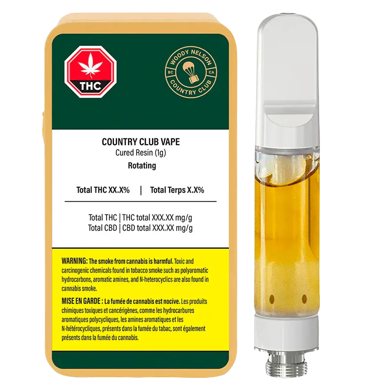 Woody Nelson - Country Club Live Resin Vape Cartridge (HYBRID)