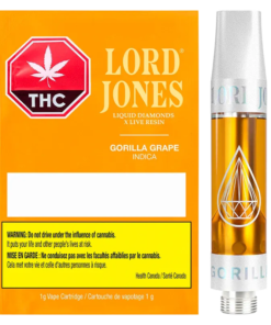 Lord Jones - Gorilla Grape Liquid Diamonds x Live Resin Vape Cartridge (INDICA)