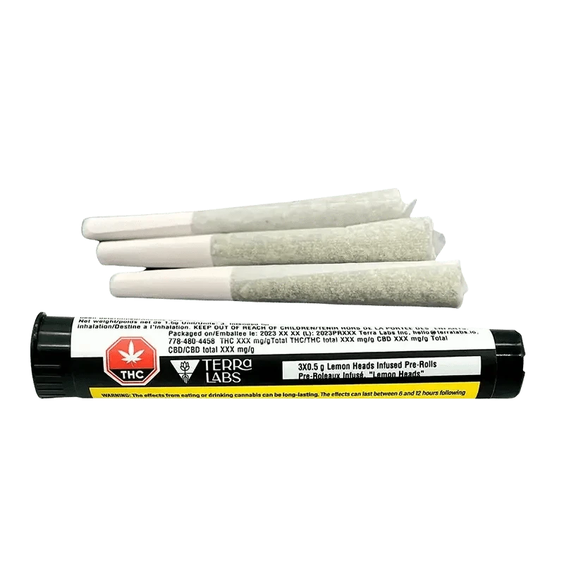 Terra Labs - Lemon Heads Live Resin Infused PR 3 x 0.5 g (SATIVA)