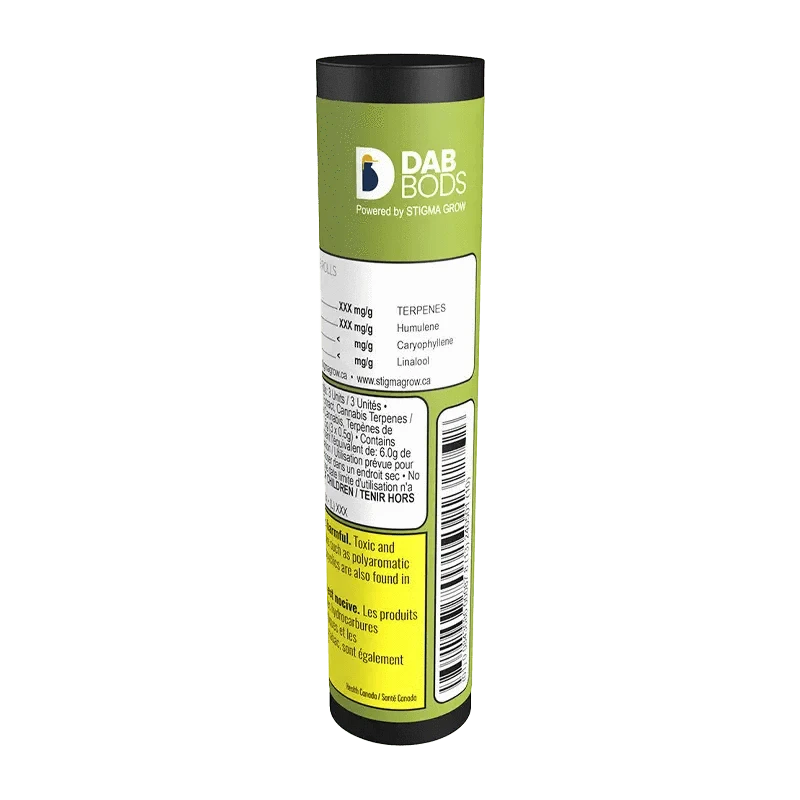 Dab Bods - Tropical Burst 60's+ DBL Infused PR 3 x 0.5 g (HYBRID) - Image 3