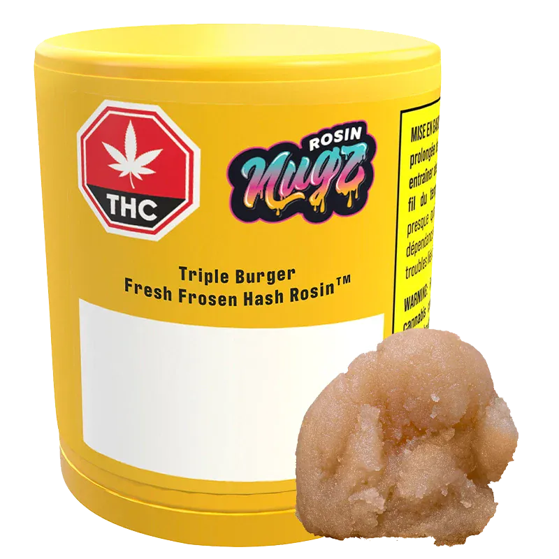 Nugz Rosin - Triple Burger Fresh Frozen Hash Rosin (INDICA)