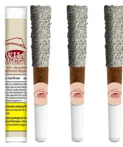 Wild West - 60+ Strawberry Stampede Diamonds Dipped Infused Blunts 3 x 0.5 g (SATIVA)