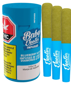 Jeeter - Baby Jeeter Blueberry Kush Infused PR 3 x 0.5 g (INDICA)