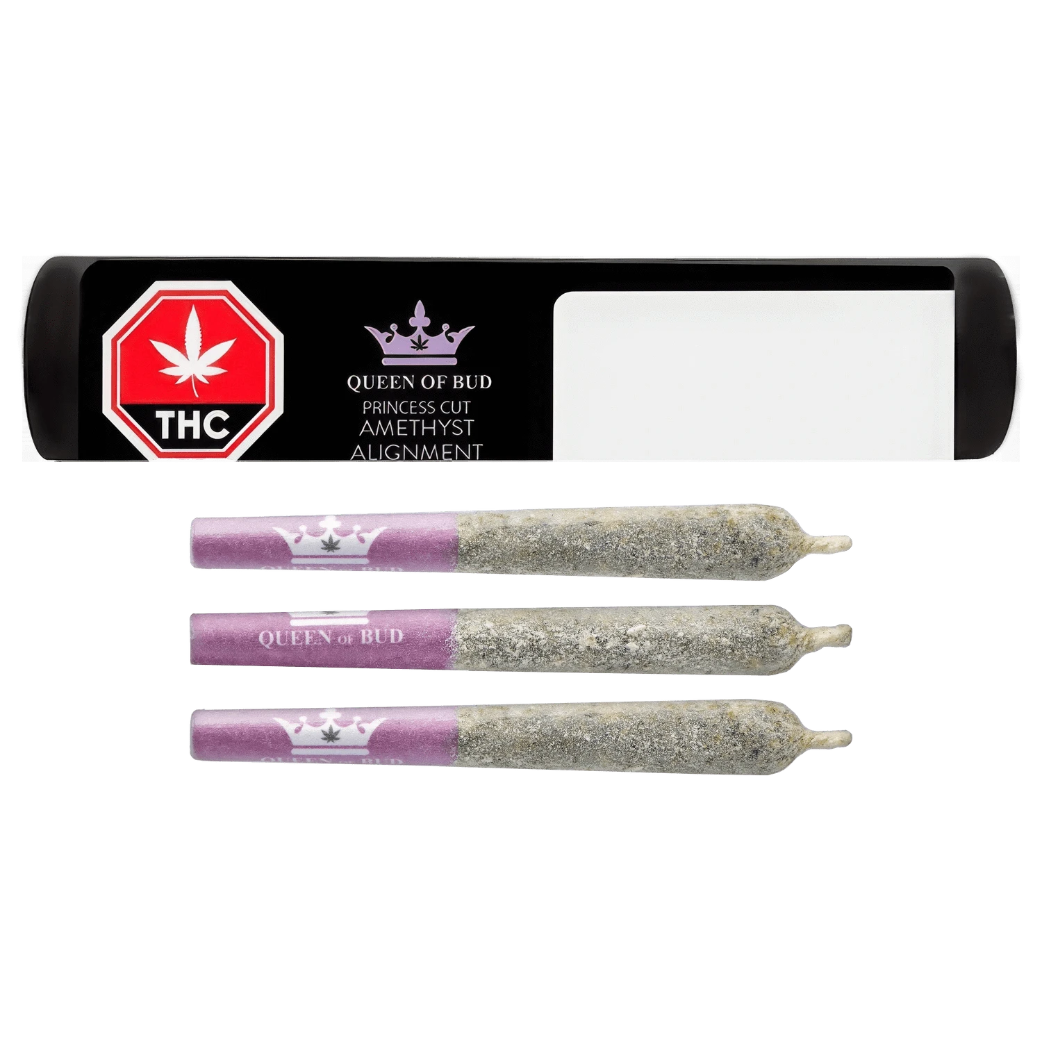 Queen Of Bud - Princess Cut Amethyst Alignment Infused PR 3 x 0.5 g (SATIVA)