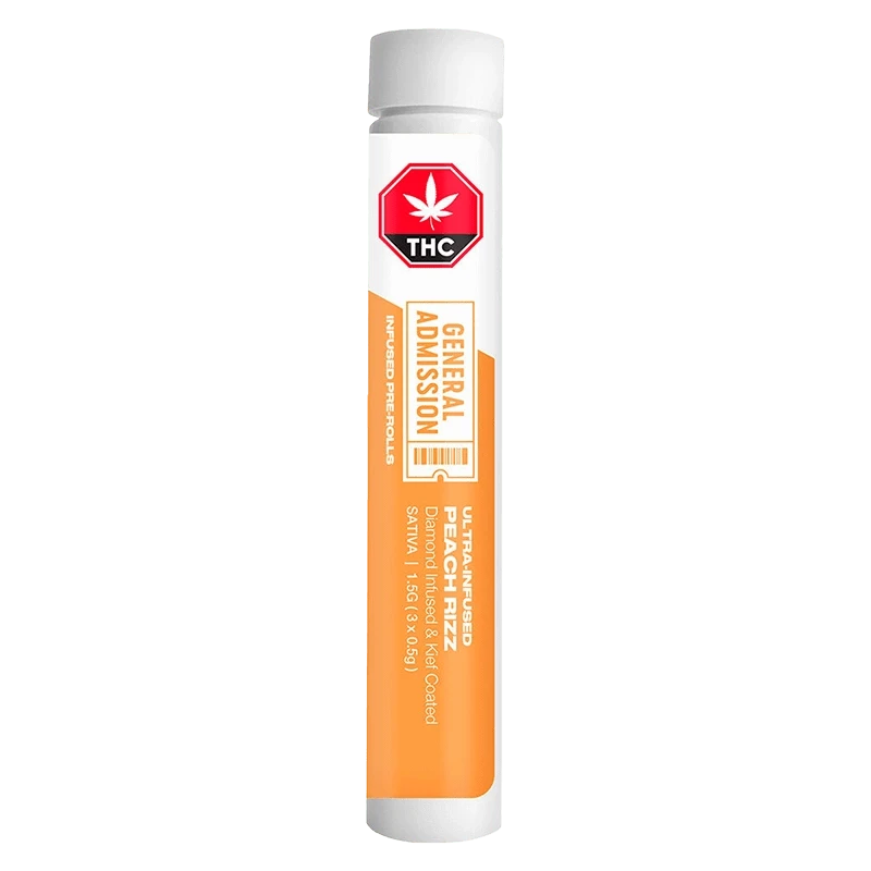 General Admission - Peach Rizz Diamond Infused PR 3 x 0.5 g (SATIVA) - Image 3