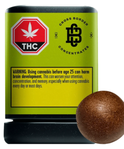 Cross Border Concentrates - Live Solventless Temple Ball Hash (HYBRID)