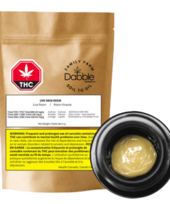 Dabble Cannabis Co. - Live Hash Rosin (Mexicola) (HYBRID)