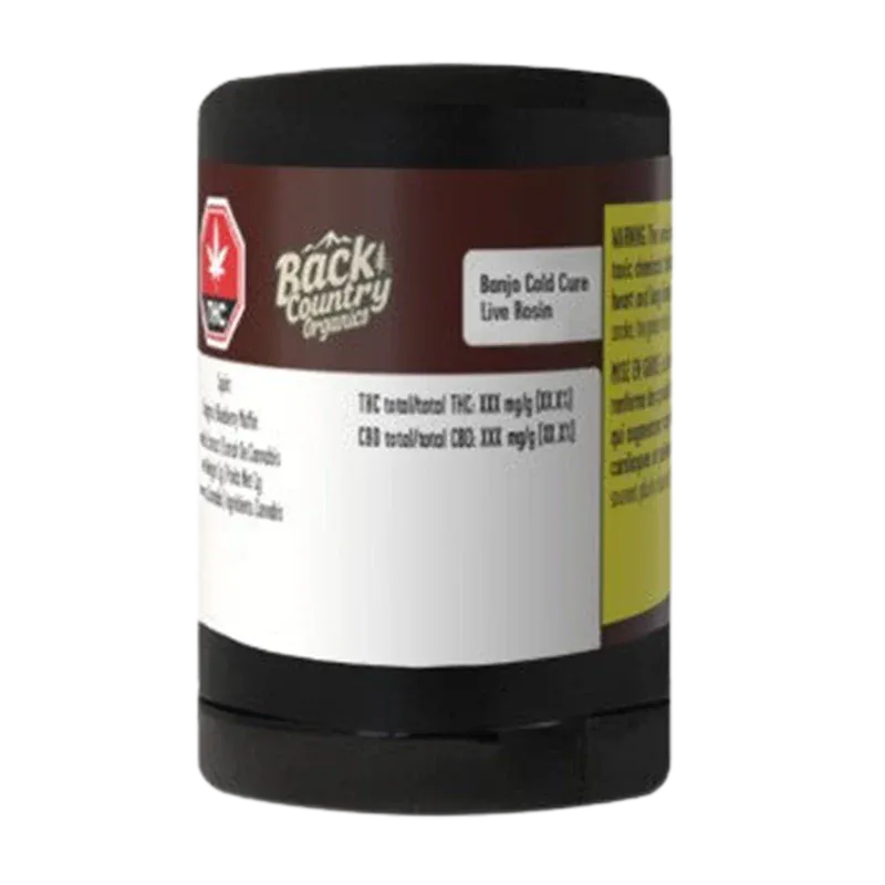 Back Country Organics - Banjo Cold Cure Live Rosin (SATIVA) - Image 3