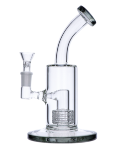 Valiant - Valiant Bent Neck Water Pipe - Transparent Black - 8in.