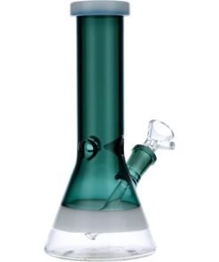 Alternative view of Valiant - Valiant Beaker Water Pipe w/ White Rings - Teal - 8in.
