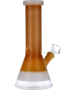 Valiant - Valiant Beaker Water Pipe w/ White Rings - Topaz - 8in.