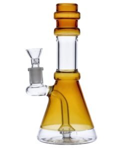 Alternative view of Valiant - Valiant Dual Use Water Pipe w/ Bowl & Banger - Yellow - 8in.