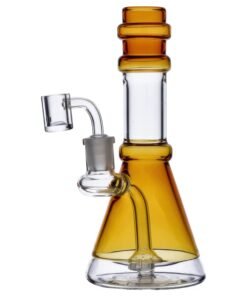 Valiant - Valiant Dual Use Water Pipe w/ Bowl & Banger - Yellow - 8in.