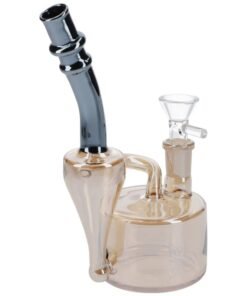 Valiant - Valiant Electro Painted Dual Use Bubblers w/ Bowl & Banger - Champagne Gold - 6in.