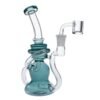 Valiant - Water Pipe w/Quartz-Teal-10 in