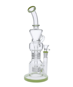 Valiant - Beaker Water Pipe w/Bowl & Quartz-Milky Green