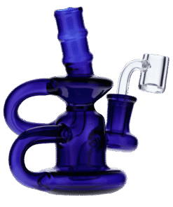 Valiant - Water Pipe w/Quartz-Blue-6in