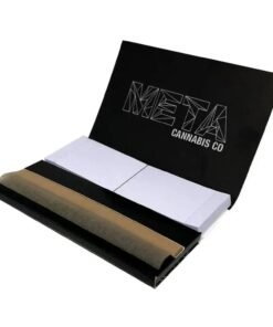 META - Unbleached Rolling Papers w/ Crutches - 1 ¼