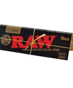 RAW - Paw Black Classic Rolling Papers - 1 ¼