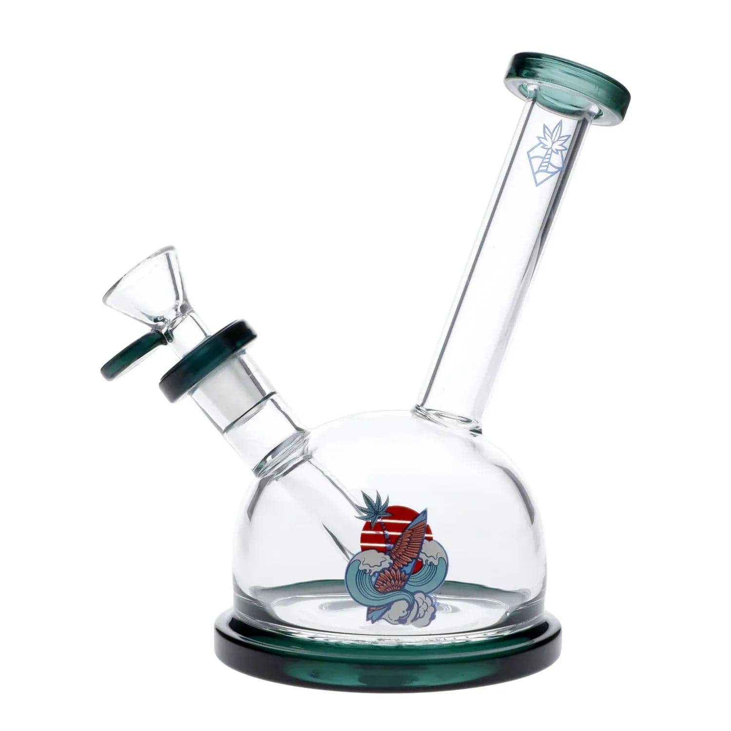 Cabana Cannabis Co. - Cabana Cannabis Co. Shore Water Pipe - Teal - 7in. - Image 2