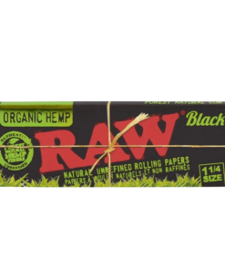 RAW - Raw Black Organic Unrefined Rolling Papers - 1 ¼