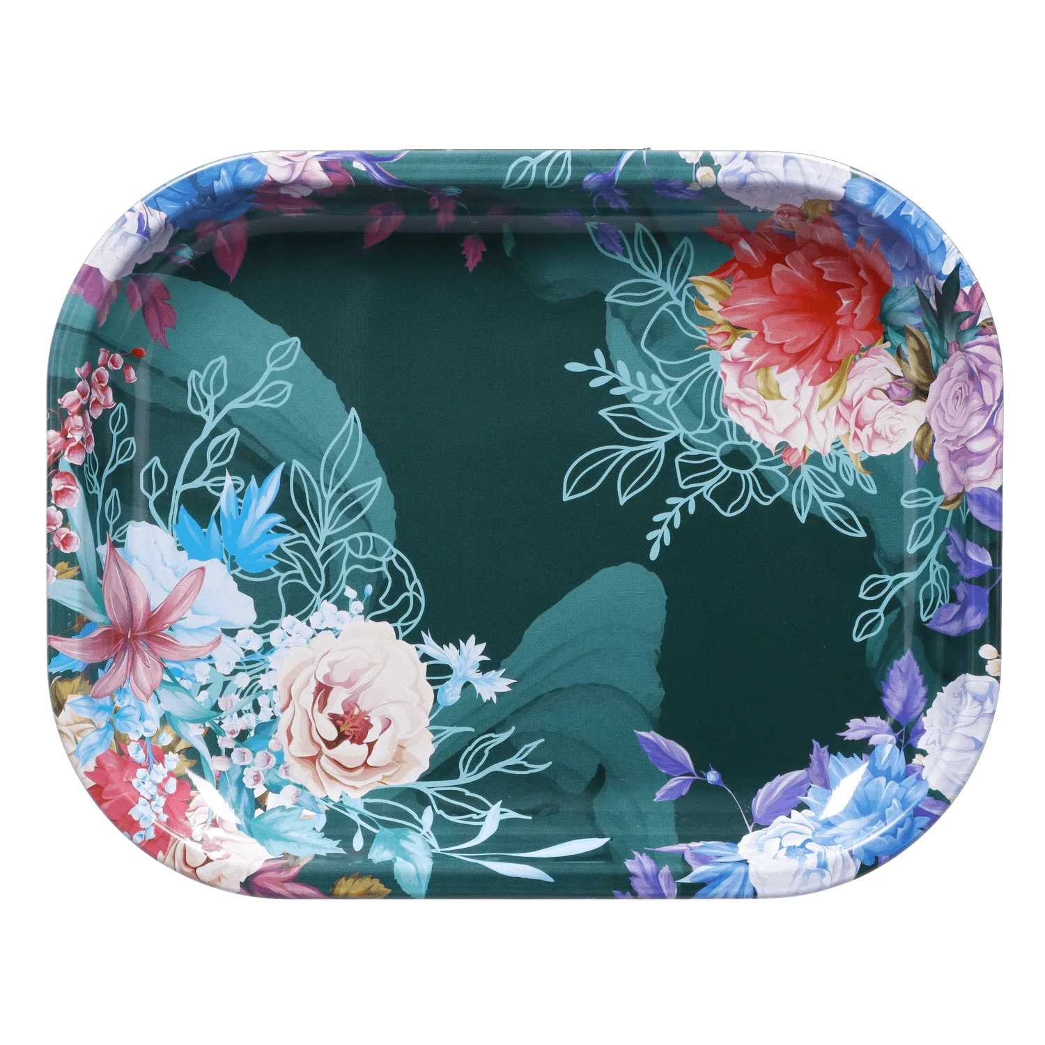Famous Design - Famous Design Floral Lush Rolling Tray - Small