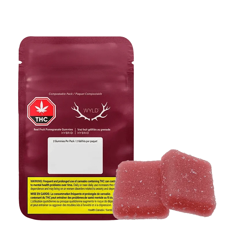 Wyld - Real Fruit Pomegranate 1:1 Gummies (HYBRID)