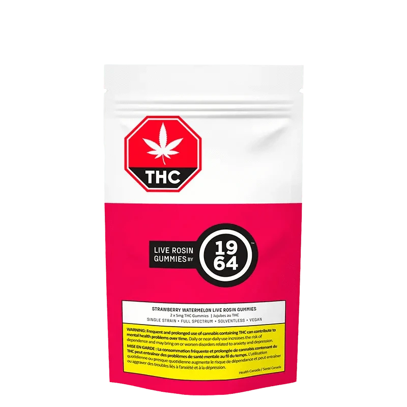 1964 - Strawberry Watermelon Live Rosin Gummies (SATIVA) - Image 3