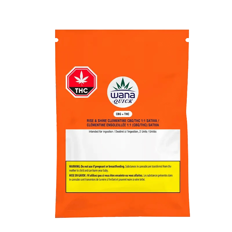 Wana QUICK - Rise & Shine Clementine 1:1 Gummies (SATIVA) - Image 3