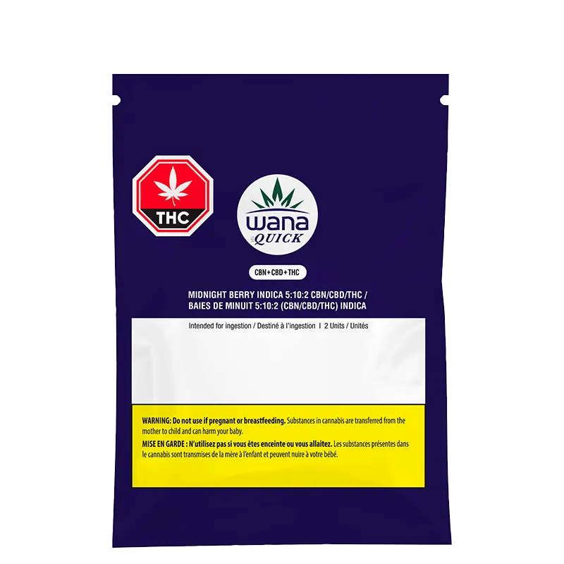 Wana QUICK - Midnight Berry CBN Gummies (INDICA) - Image 3