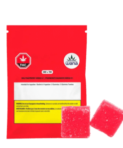 Wana - Wild Raspberry 5:1 Gummies (INDICA)