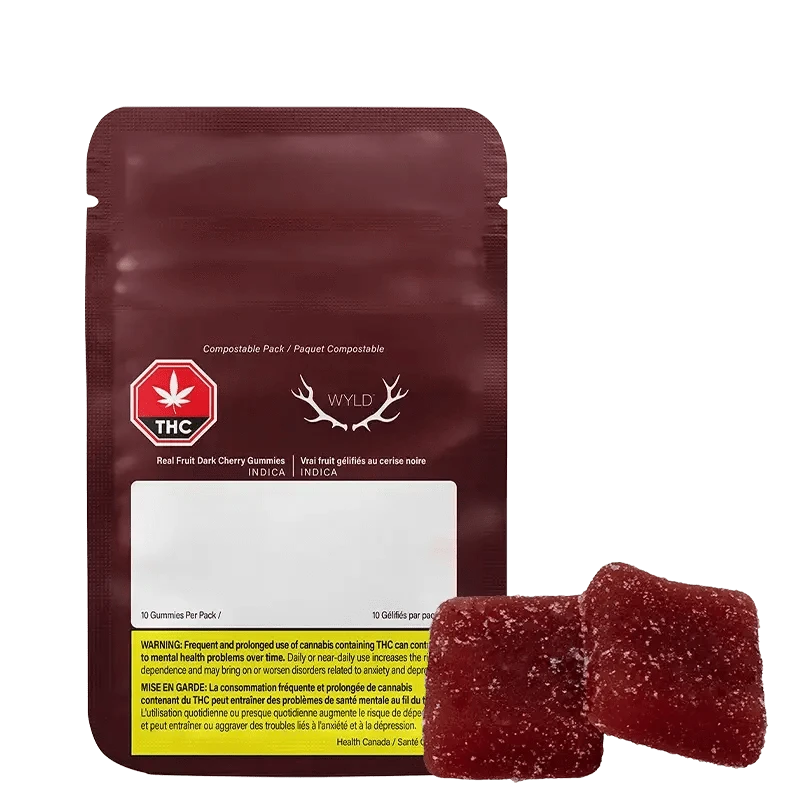 Wyld - Real Fruit Dark Cherry 5:1 Gummies (INDICA)
