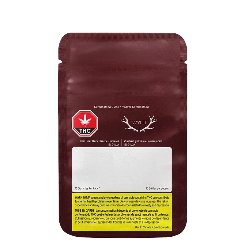 Wyld - Real Fruit Dark Cherry 5:1 Gummies (INDICA) - Image 3