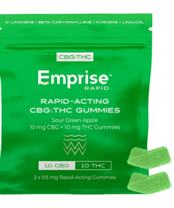 Emprise Rapid - Sour Green Apple 10:10 CBG:THC Gummies (HYBRID)